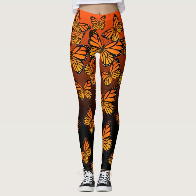 Leggings Polainas de la mariposa (Anverso)