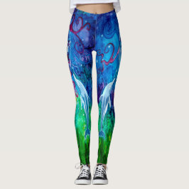 Leggings Polainas de la mirada del delfín