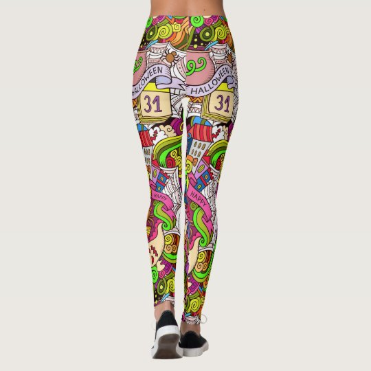 Leggings Polainas de la moda del estallido de Halloween