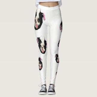 Leggings Polainas de la mofeta de Chin del japonés