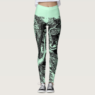 Leggings Polainas de la mueca de Cheshire