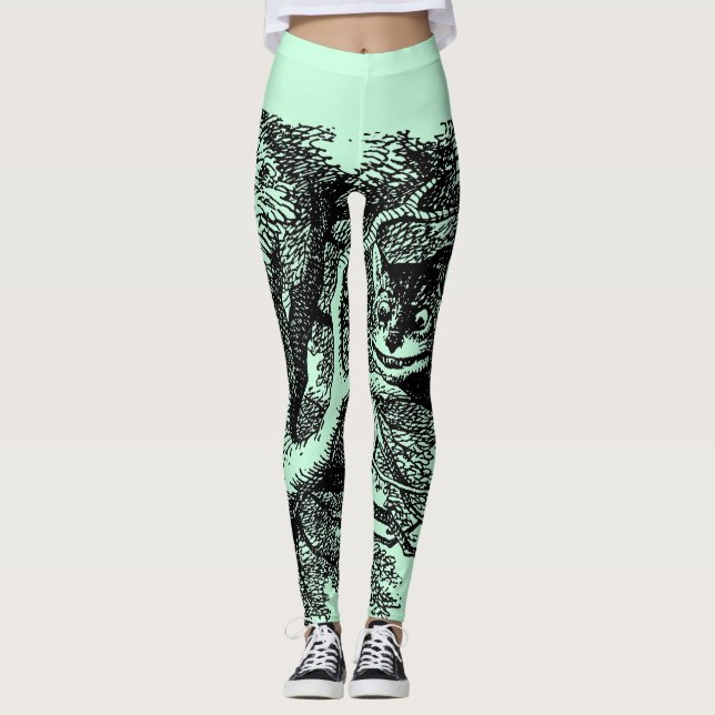 Leggings Polainas de la mueca de Cheshire (Anverso)