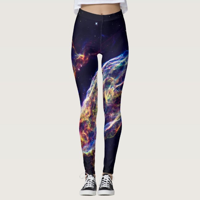 Leggings polainas de la nebulosa del velo (Anverso)