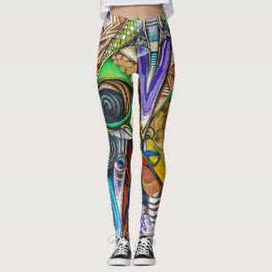 Leggings Polainas de la pintada