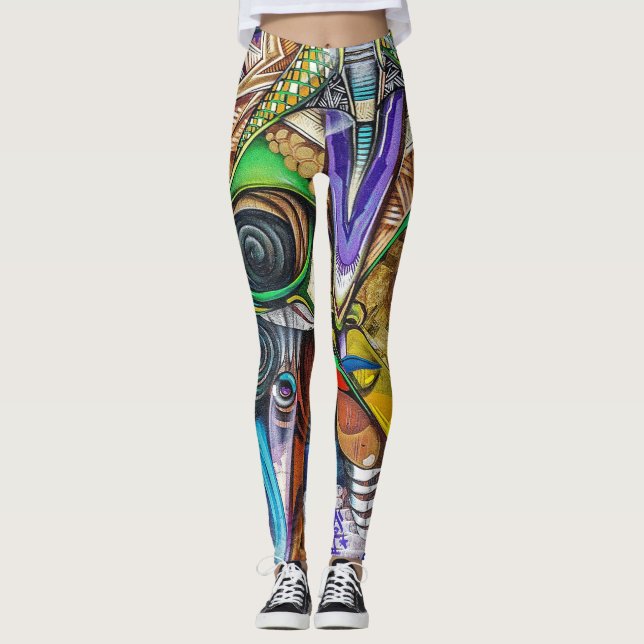 Leggings Polainas de la pintada (Anverso)