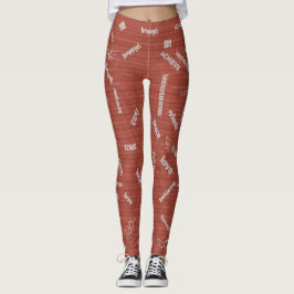 Leggings Polainas de la pintada para el estímulo