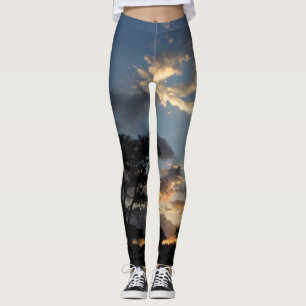 Leggings Polainas de la puesta del sol