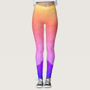 Leggings "Polainas de la puesta del sol del oro del océano