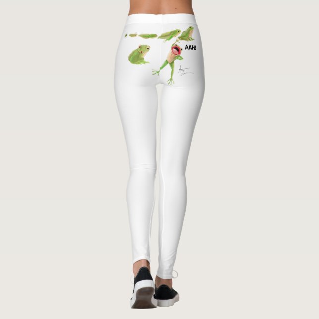Leggings Polainas de la rana de la metamorfosis (Reverso)