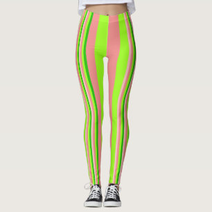 Leggings Polainas de la raya de la sandía