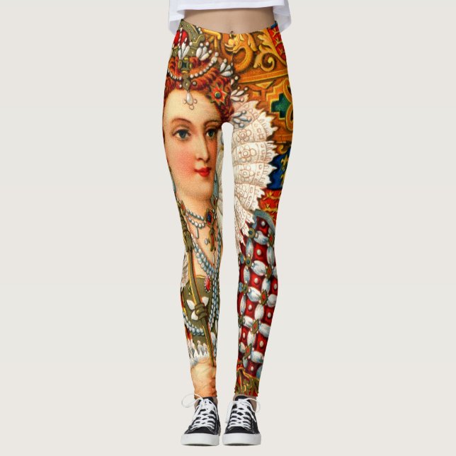 Leggings Polainas de la reina Elizabeth I (Anverso)