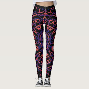 Leggings Polainas de la yoga de la mandala de la flor de