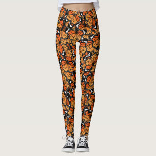 Leggings Polainas de las mariposas de monarca