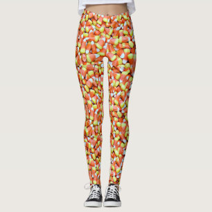 Leggings Polainas de las pastillas de caramelo del otoño d