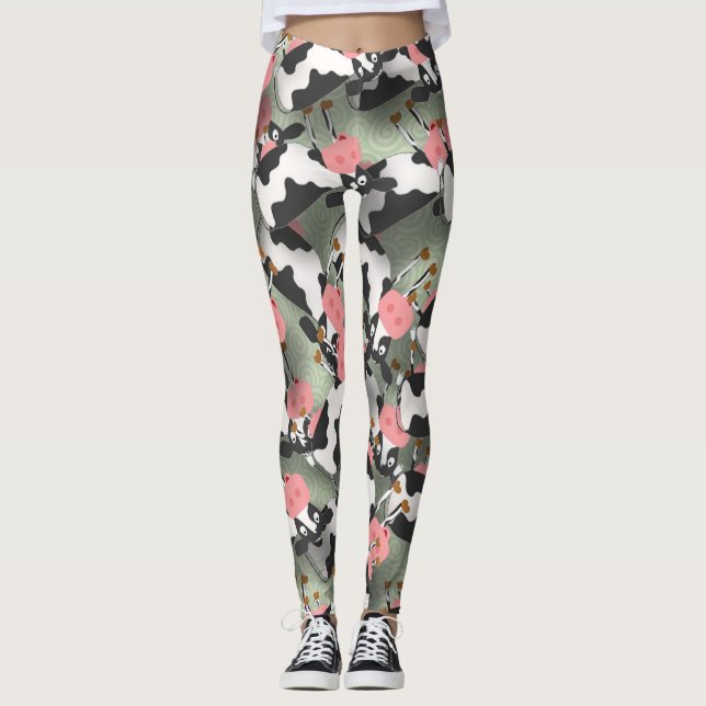 Leggings Polainas de las vacas (Anverso)