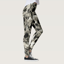 Leggings Polainas de los cráneos