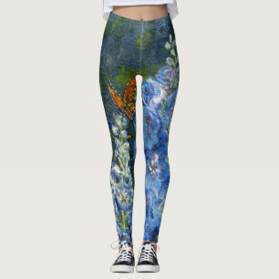 Leggings Polainas de los "Delphiniums"