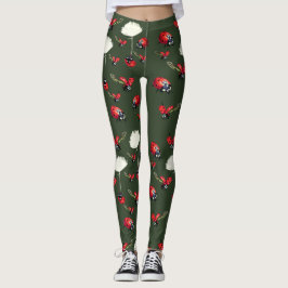 Leggings Polainas de los insectos de las mariquitas