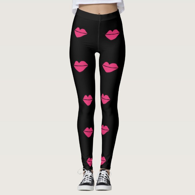 Leggings Polainas de los labios (Anverso)