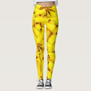 Leggings Polainas de los plátanos de las mujeres