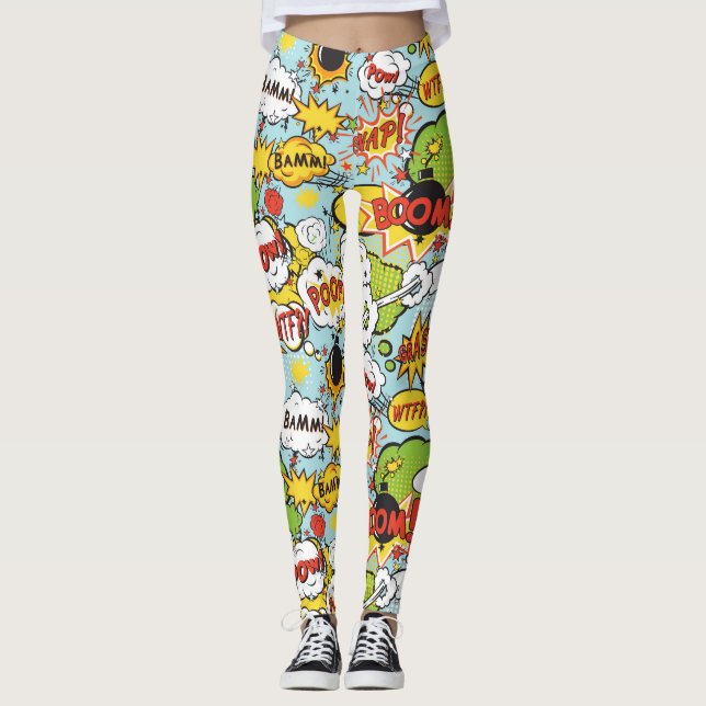 Leggings Polainas de los refranes del cómic (Anverso)