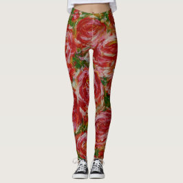Leggings Polainas de los rosas del día de fiesta