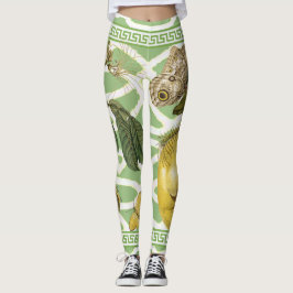 Leggings Polainas de Merian del enrejado