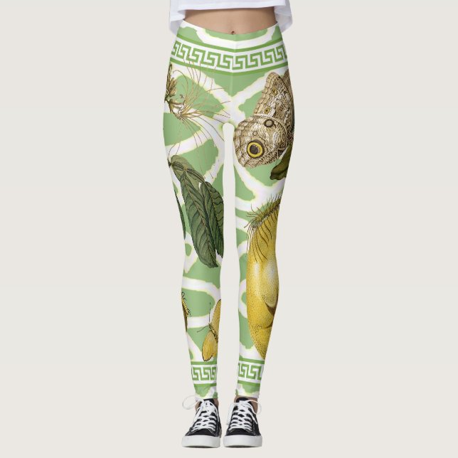 Leggings Polainas de Merian del enrejado (Anverso)