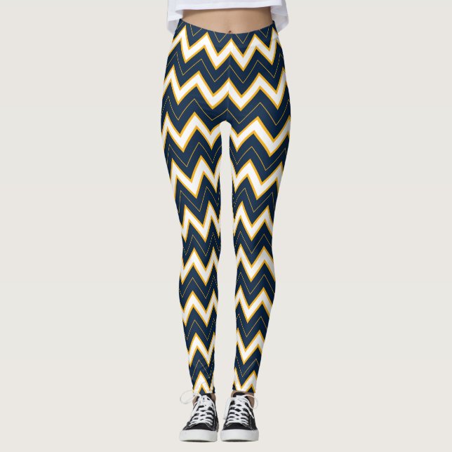 Leggings Polainas de Michigan Chevron (Anverso)