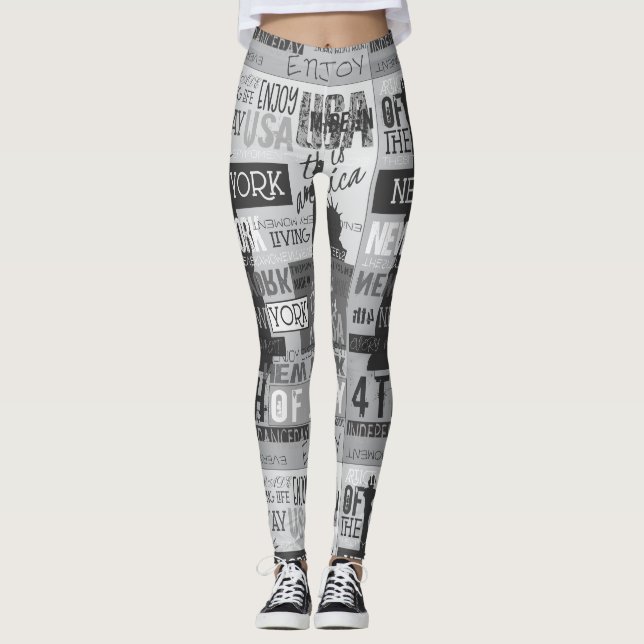 Leggings Polainas de New York City los E.E.U.U. (Anverso)