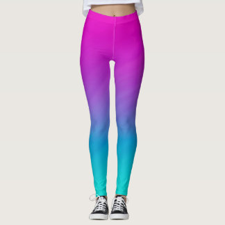 Leggings Polainas de Ombre del arco iris