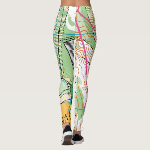 Leggings Polainas de Orienteering - mapa