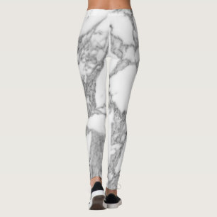 Leggings Polainas de piedra de mármol blancas para el