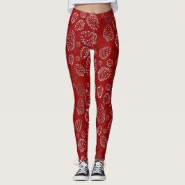 Leggings Polainas de Pinecone del día de fiesta