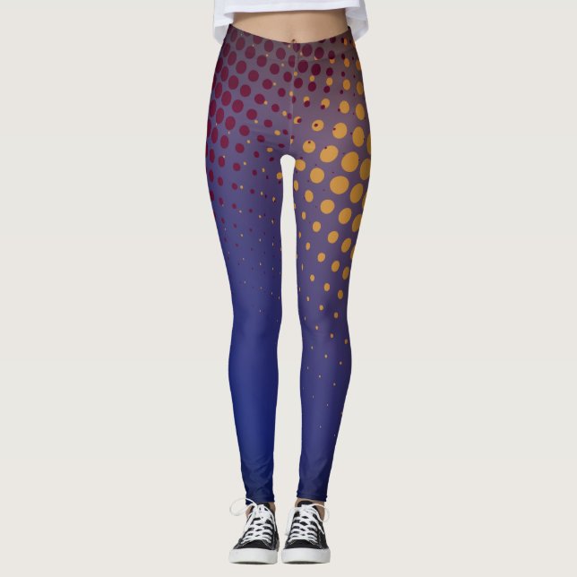 Leggings Polainas de semitono del cómic del Mujer-estilo de (Anverso)