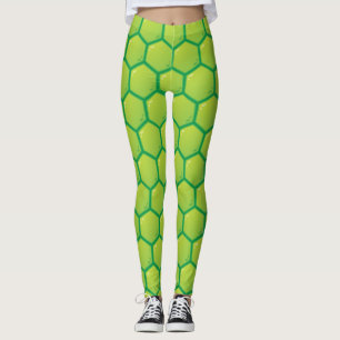 Leggings Polainas de Shell de la tortuga verde