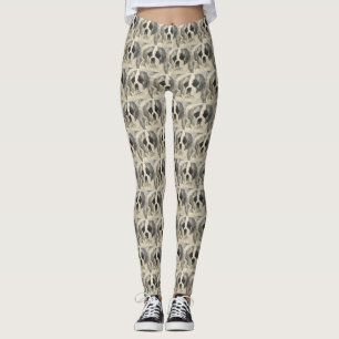 Leggings Polainas de St Bernard del amor adolescente