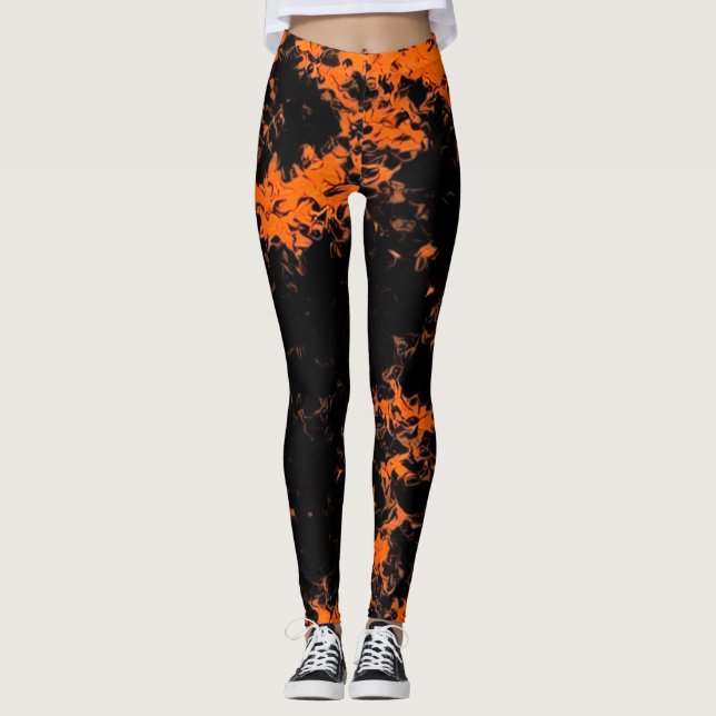 Leggings Polainas del amor del delirio de Halloween (Anverso)