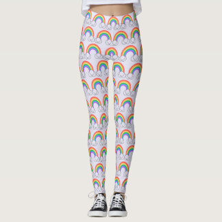 Leggings Polainas del ARCO IRIS y de la NUBE