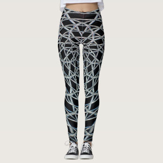 Leggings Polainas del arte abstracto con el modelo