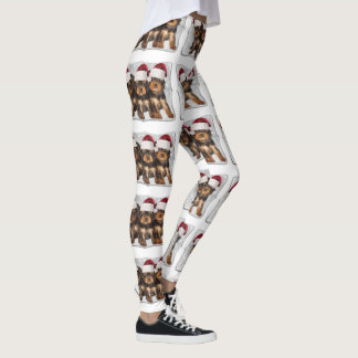 Leggings Polainas del arte de la moda de los terrieres de