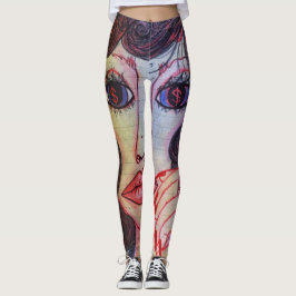 Leggings Polainas del arte de LuckyPen