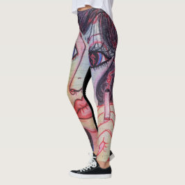 Leggings Polainas del arte de LuckyPen