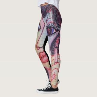 Leggings Polainas del arte de LuckyPen