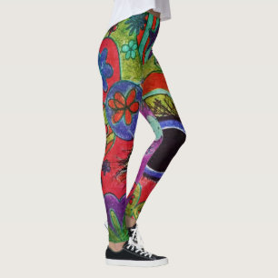 Leggings Polainas del arte de LuckyPen