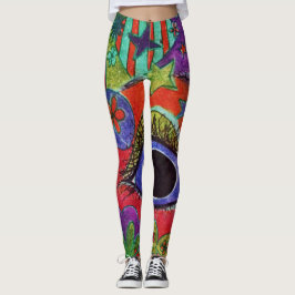 Leggings Polainas del arte de LuckyPen