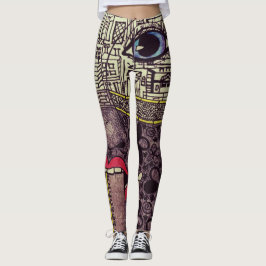 Leggings Polainas del arte de LuckyPen