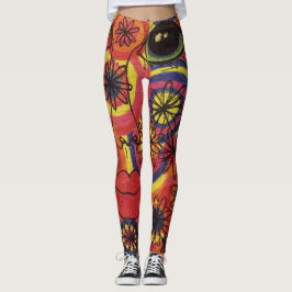 Leggings Polainas del arte de LuckyPen