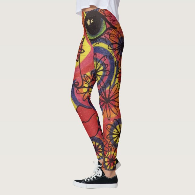 Leggings Polainas del arte de LuckyPen (Izquierda)