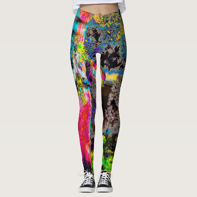 Leggings Polainas del arte de Neurodiversity (Anverso)